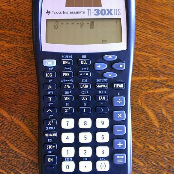 Calculator Solar Texas Instruments Math Scientific 2-Line TI-30X IIS Black Desk - Picture 9 of 16